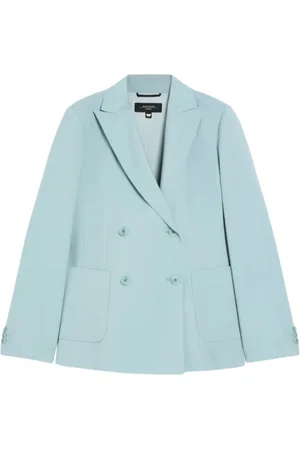Max Mara Dames, Jassen, Blauw, Maat: XS