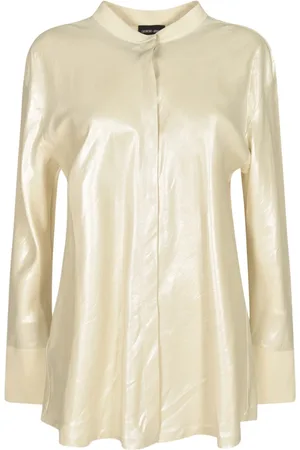Giorgio Armani Dames, Blouses & Shirts, Geel, Maat: L