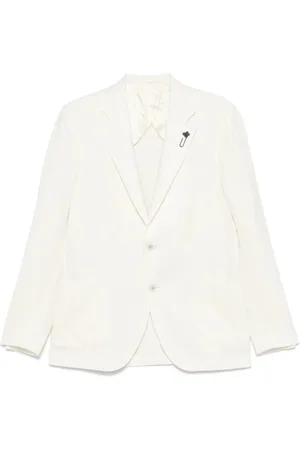 LARDINI Heren, Jassen, Wit, Maat: XL Wol