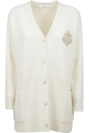 Max Mara Dames, Truien, Wit, Maat: L Wol