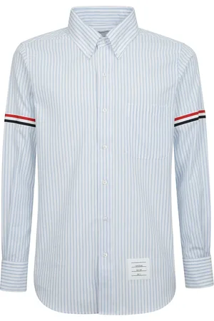 Thom Browne Heren, Overhemden, Blauw, Maat: XL Katoen