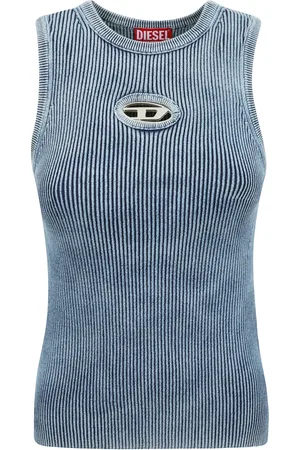 Diesel Dames, Tops, Blauw, Maat: L Katoen