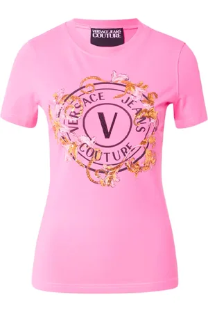 VERSACE Dames, Tops, Roze, Maat: L Katoen