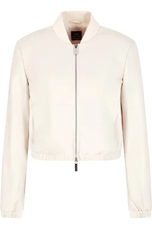 Armani Exchange Dames, Jassen, Wit, Maat: S Poliester