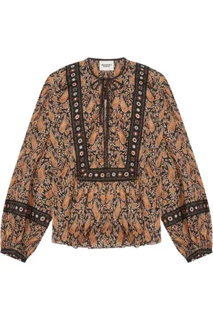 Isabel Marant Dames, Blouses & Shirts, Bruin, Maat: XS Katoen
