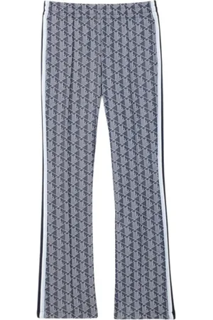 Lacoste Dames, Broeken, Blauw, Maat: M Katoen