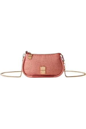 Borbonese Dames, Tassen, Roze, Maat: ONE Size Leer