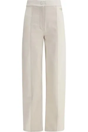 Fendi Dames, Broeken, , Maat: 2XS Katoen