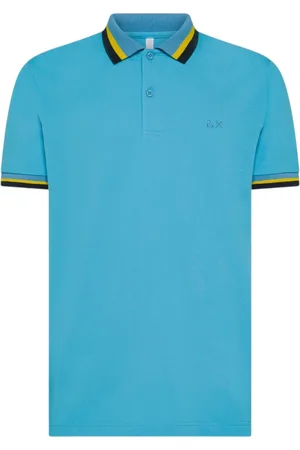 sun68 Heren, Tops, Blauw, Maat: XL Katoen