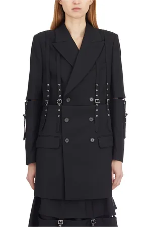 Comme des Garçons Dames, Jassen, Zwart, Maat: M Wol