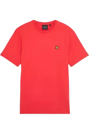 Lyle & Scott Heren, Tops, Rood, Maat: M Katoen