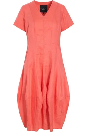 Bitte Kai Rand Dames, Jurken, Rood, Maat: XL Linnen