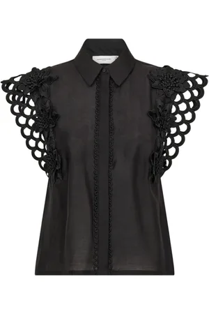 Copenhagen Muse Dames, Blouses & Shirts, Zwart, Maat: XS Poliester