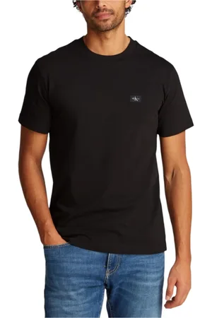 Calvin Klein Heren, Tops, Zwart, Maat: M Katoen