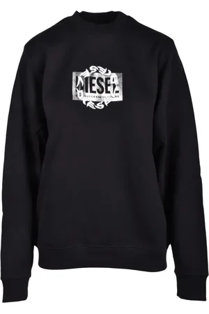 Diesel Dames, Sweatshirts & Hoodies, Zwart, Maat: XS Katoen
