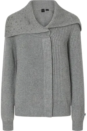 Pinko Dames, Truien, Grijs, Maat: S Wol