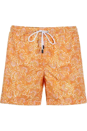 BARBA Heren, Badkleding, Oranje, Maat: L Poliester