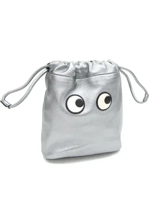 Anya Hindmarch Dames, Pre-owned, Grijs, Maat: ONE Size Leer