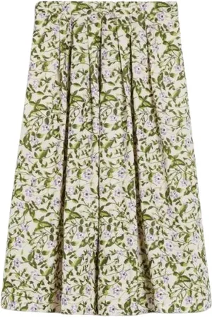 Max Mara Dames, Rokken, Groen, Maat: M Katoen