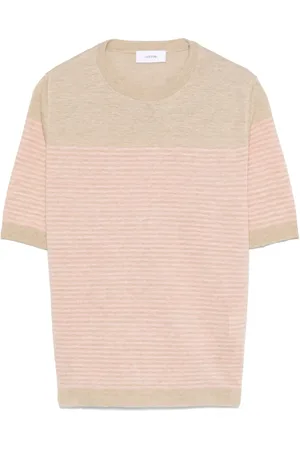 LARDINI Heren, Tops, Roze, Maat: L Linnen