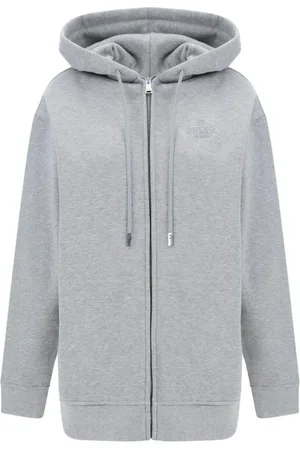 Fendi Dames, Sweatshirts & Hoodies, Grijs, Maat: S Katoen