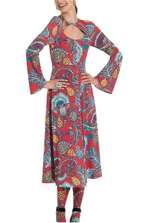 La DoubleJ Dames, Jurken, Rood, Maat: L Viscose