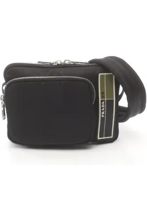 Prada Heren, Pre-owned, Zwart, Maat: ONE Size Nylon