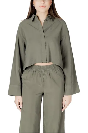 ONLY Dames, Blouses & Shirts, Groen, Maat: M Viscose
