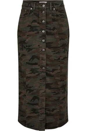 Co`Couture Dames, Rokken, Groen, Maat: M Denim
