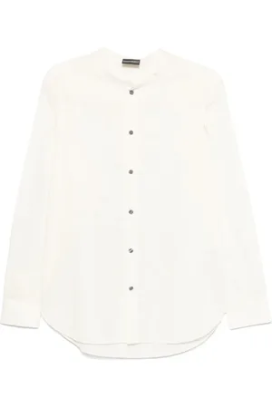 Emporio Armani Heren, Overhemden, Wit, Maat: M Katoen
