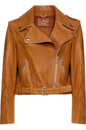 ERMANNO SCERVINO Dames, Jassen, Bruin, Maat: XS Leer