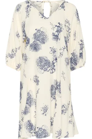Part Two Dames, Jurken, Blauw, Maat: M Linnen