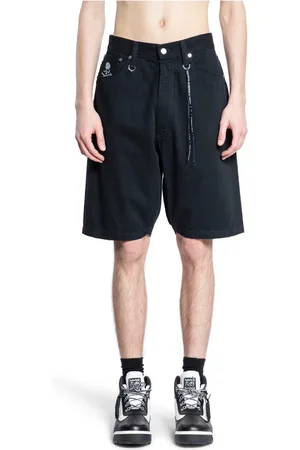 MASTERMIND Heren, Korte broeken, Zwart, Maat: L Denim