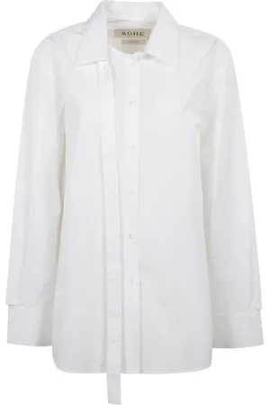 Rohe Dames, Blouses & Shirts, Wit, Maat: M Katoen
