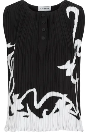 Lanvin Dames, Tops, Zwart, Maat: S Poliester