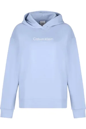 Calvin Klein Dames, Sweatshirts & Hoodies, Blauw, Maat: S Katoen