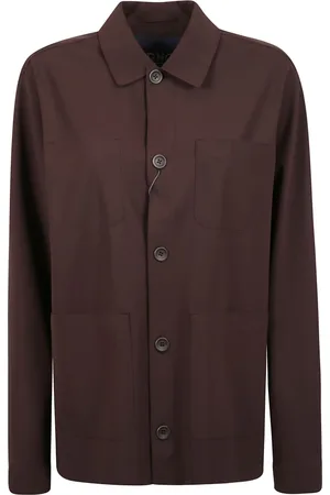 HERNO Heren, Overhemden, Bruin, Maat: XL