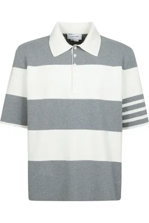 Thom Browne Heren, Tops, Grijs, Maat: S Katoen