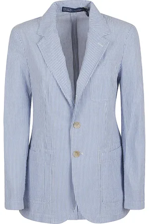 Ralph Lauren Dames, Jassen, Blauw, Maat: 3XS Katoen