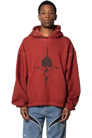 THUG CLUB Heren, Sweatshirts & Hoodies, Rood, Maat: L