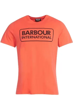 Barbour Heren, Tops, Oranje, Maat: L Katoen