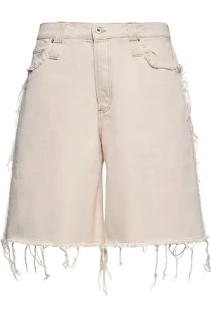 Federico Cina Heren, Korte broeken, Wit, Maat: M Denim