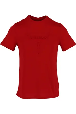 Guess Heren, Tops, Rood, Maat: 2XL Katoen