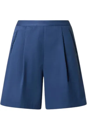 North Sails Dames, Korte broeken, Blauw, Maat: 2XL Katoen