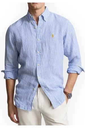 Ralph Lauren Heren, Overhemden, Blauw, Maat: L