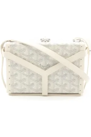 GOYARD Dames, Pre-owned, Wit, Maat: ONE Size Leer