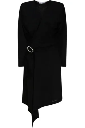 The Attico Dames, Jurken, Zwart, Maat: 2XS Wol