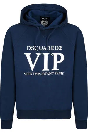 Dsquared2 Heren, Sweatshirts & Hoodies, Blauw, Maat: S Katoen