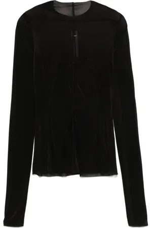 Rick Owens Dames, Tops, Zwart, Maat: S