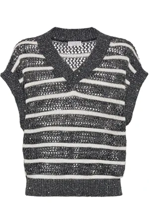 Brunello Cucinelli Dames, Truien, Grijs, Maat: XS Kasjmier